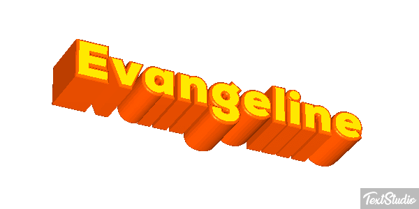 Evangeline Tekst effect