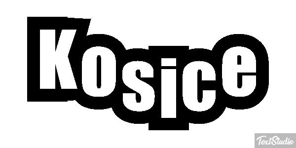 Košice Text effect