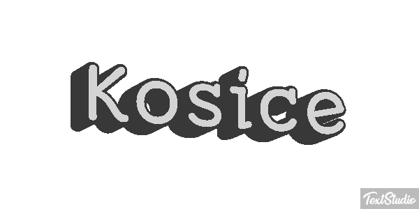 Košice Text effect