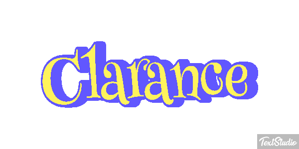 Clarance Efecto de texto