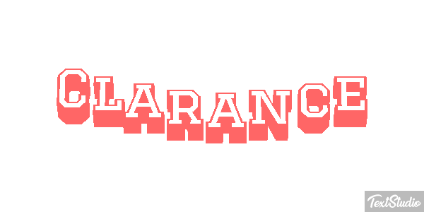 Clarance Efecto de texto