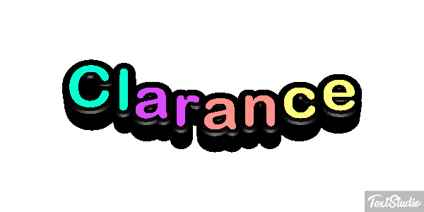 Clarance Efecto de texto