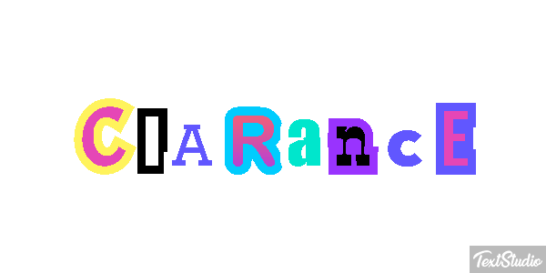 Clarance Efecto de texto