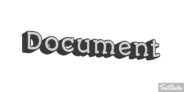 Document Текстовый эффект