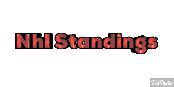 Nhl Standings Tekst effect