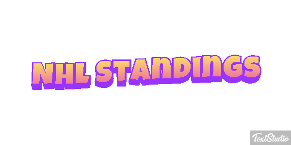 Nhl Standings Tekst effect