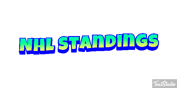 Nhl Standings Tekst effect