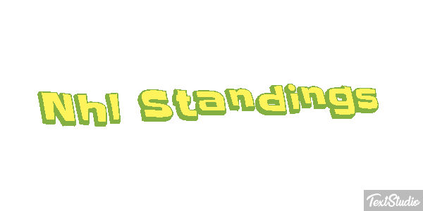 Nhl Standings Tekst effect