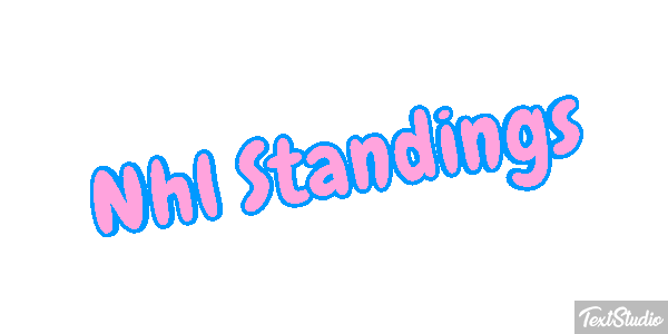 Nhl Standings Tekst effect