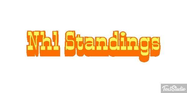 Nhl Standings Tekst effect
