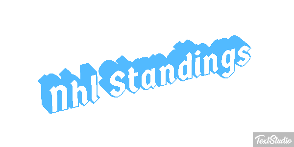 Nhl Standings Tekst effect