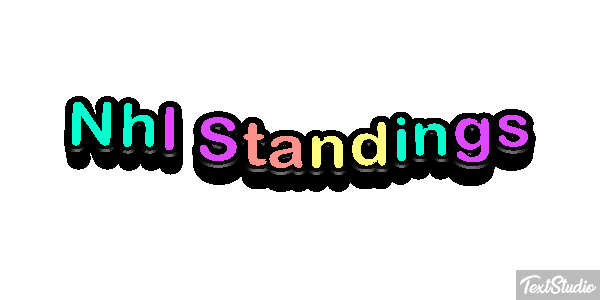 Nhl Standings Tekst effect