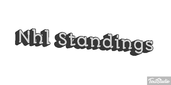 Nhl Standings Tekst effect