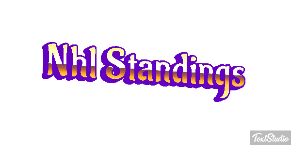 Nhl Standings Tekst effect