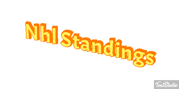 Nhl Standings Tekst effect