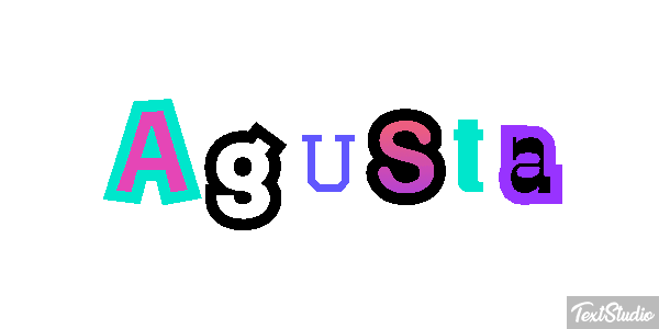 Agusta Effetto testo