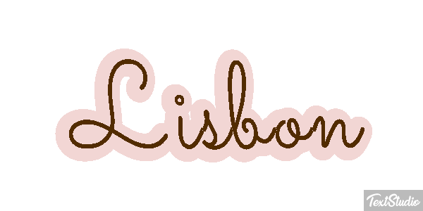 Lisbon Tekst effect