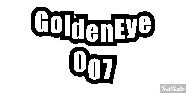 GoldenEye 007 Efecto de texto