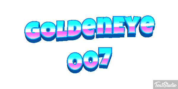 GoldenEye 007 Efecto de texto