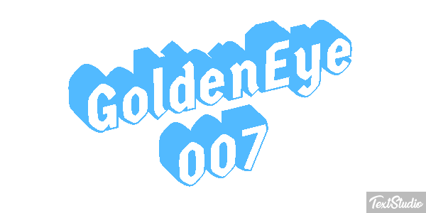 GoldenEye 007 Efecto de texto