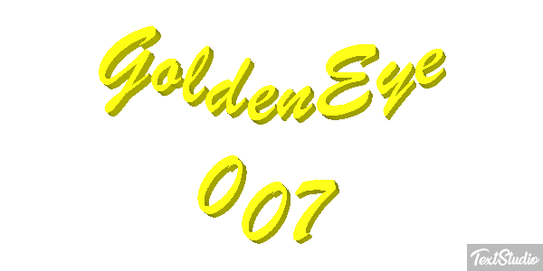 GoldenEye 007 Efecto de texto