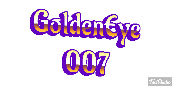 GoldenEye 007 Efecto de texto