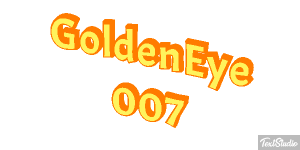 GoldenEye 007 Efecto de texto