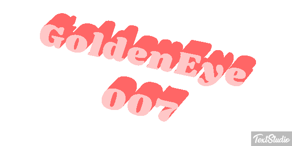 GoldenEye 007 Efecto de texto