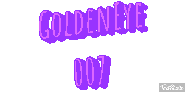 GoldenEye 007 Efecto de texto