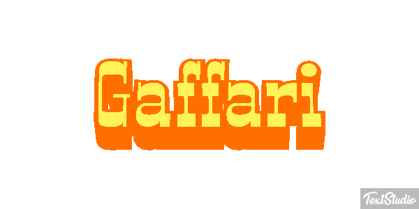 Gaffari Texteffekt