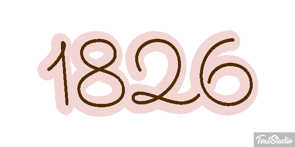 1826 Text effect