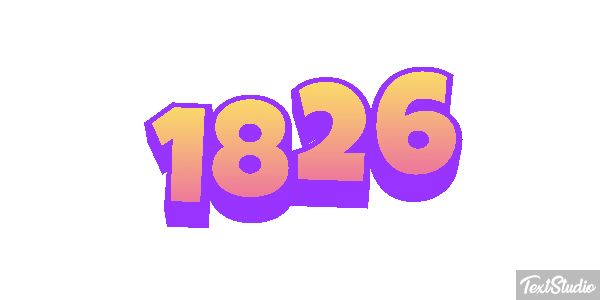 1826 Text effect