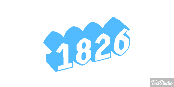 1826 Text effect