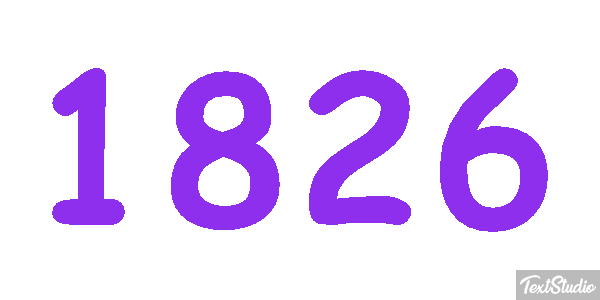 1826 Text effect
