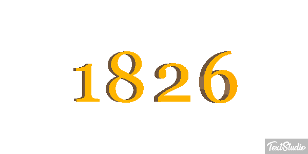 1826 Text effect