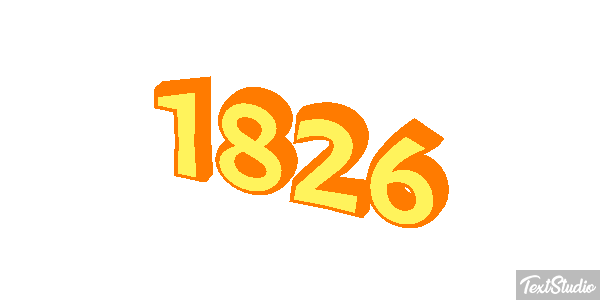 1826 Text effect