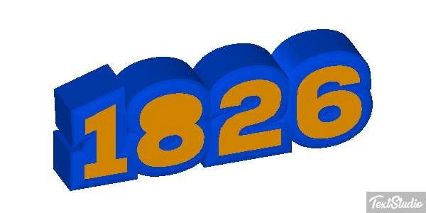 1826 Text effect