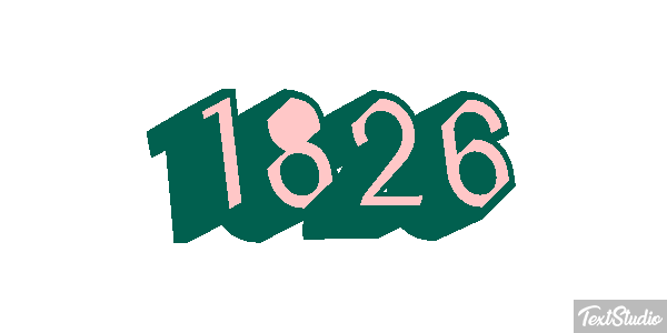 1826 Text effect
