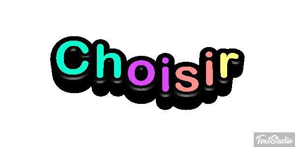 Choisir Text effect