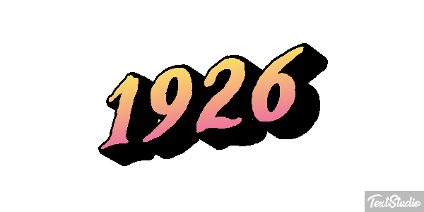1926 Effet de texte