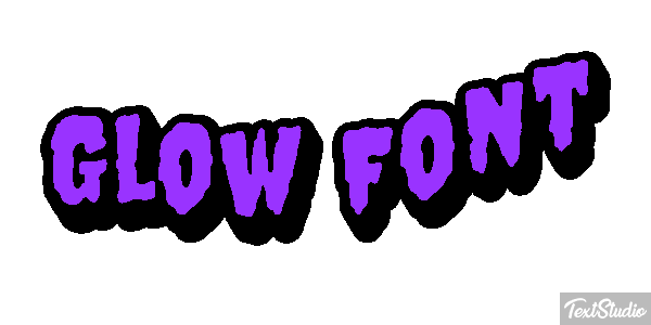 Glow Font Text effect