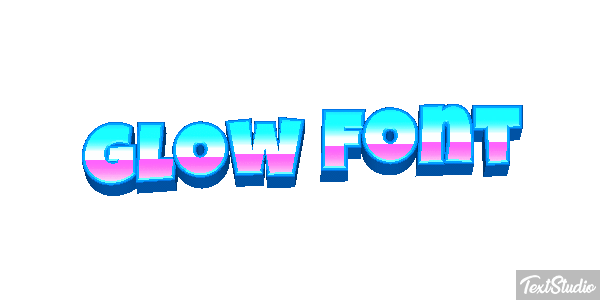 Glow Font Text effect
