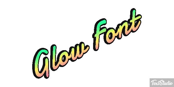 Glow Font Text effect