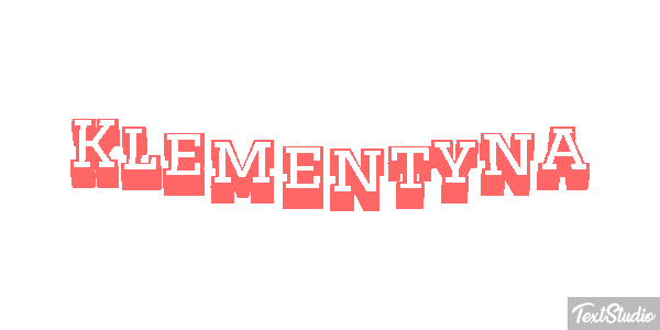 Klementyna Efekt tekstowy