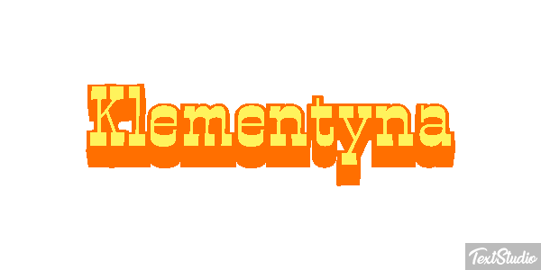 Klementyna Efekt tekstowy