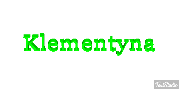 Klementyna Efekt tekstowy
