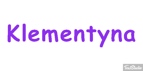 Klementyna Efekt tekstowy