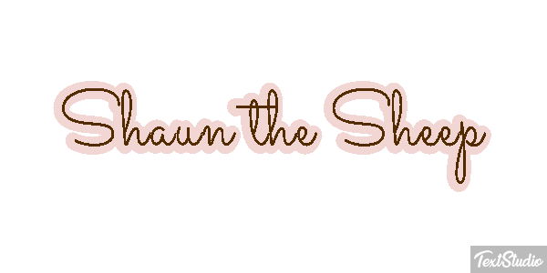 Shaun the Sheep Texteffekt
