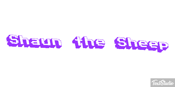Shaun the Sheep Texteffekt