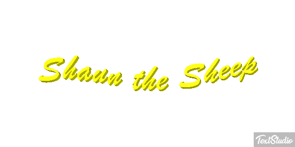 Shaun the Sheep Texteffekt
